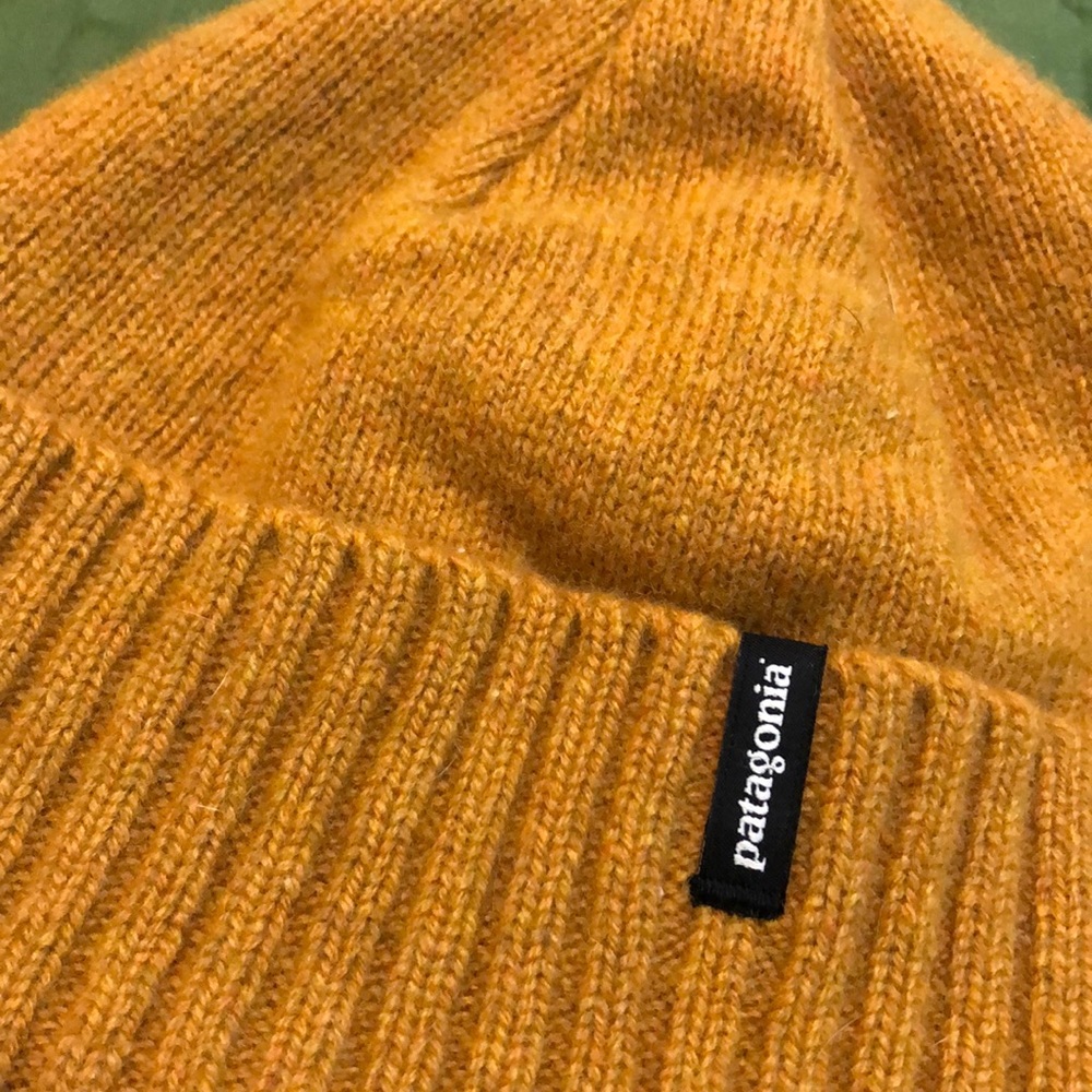 Wool Patagonia Beanie - Gold/Yellow, One Size